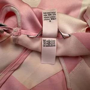 Victoria’s Secret Sz M Pink Stripe Camisole Satin Cropped thumbnail 6