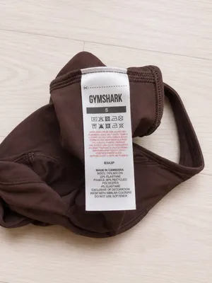 Gymshark x Whitney Simmons Twist Front Sports Bra Racerback Small Brown thumbnail 3