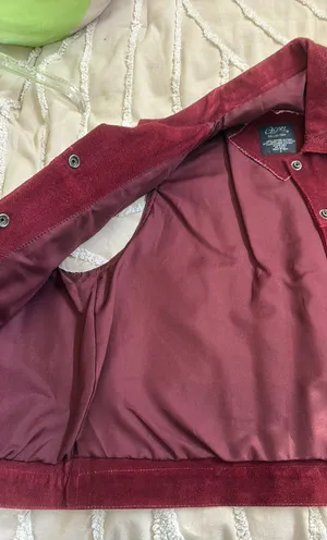 Agapo maroon leather vest thumbnail 5
