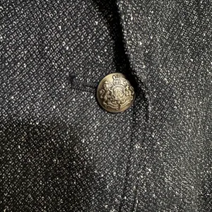Banana Republic | Women's Blue Donegal Blazer Crest Button Blazer Jacket, Size 6 thumbnail 5