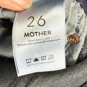 Mother Insider Crop Two Step Fray Jeans Hey Good‎ Lookin Dark Wash Step Hem 26 thumbnail 2