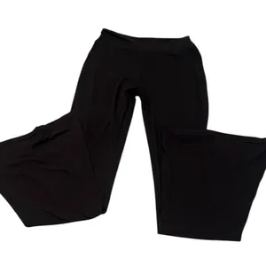 Satina size small black flare stretchy pants leggings EUC worn 3-4 times thumbnail 1