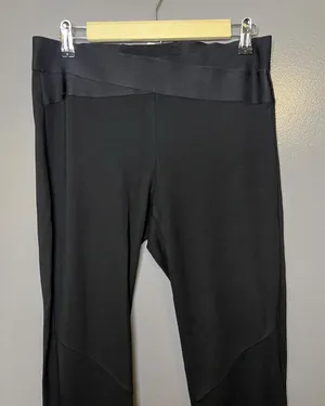 CAbi Leggings Womens Medium Black Solid Ponte Stretch Ankle Pants Elastic Waist thumbnail 1