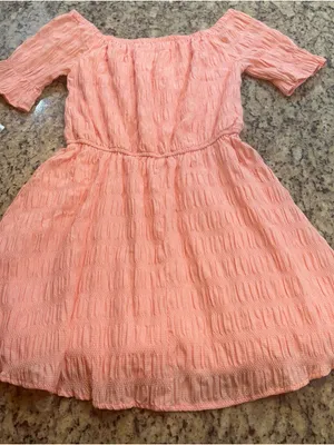 Women’s Pink Off-Shoulder Babydoll Dress thumbnail 6