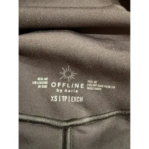 OFFLINE by Aerie Real‎ Me 7/8 Leggings High Rise Pockets Brown XS 2732 thumbnail 4