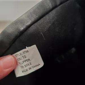 Body Natural Black PU Leather Heeled Boots Size 10 thumbnail 5