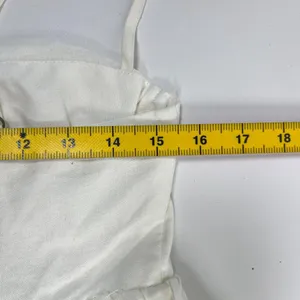 NWOT Farm Rio Linen Blend White Sleeveless Maxi Dress Size L thumbnail 13