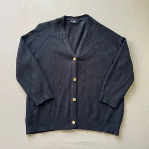 Lillusory Ribbed Knit Cardigan Sweater Blue Size L thumbnail 1