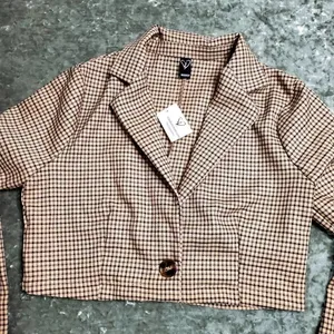 Windsor Brown‎ Houndstooth Cropped Jacket thumbnail 2