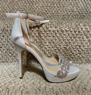 Nina Heels Silver Diamond Heels thumbnail 3