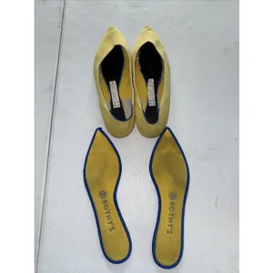 Rothys Womens Marigold Yellow Flat Slip on Shoes The Point 9.5 thumbnail 3