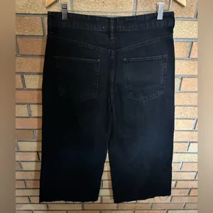NWT We The Free Black Wide Leg Denim Jeans Size 28 thumbnail 4