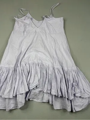 J.Crew Soft Gauze Cotton Tiered Beach Dress Lilac Purple Small BR007 thumbnail 4