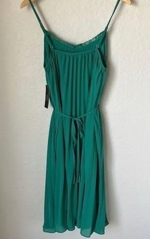 Lulus In Celebration Green Pleated Midi Dress thumbnail 8