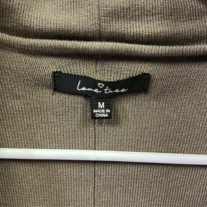 Love Tree Neutral Tan Soft Knit Belted Cardigan Trench Coat Womens Medium thumbnail 12