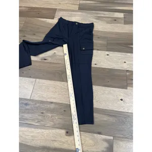 Halara Cargo Pants Size M Navy High Waisted Utility Skinny Stretch Snap Pocket thumbnail 6