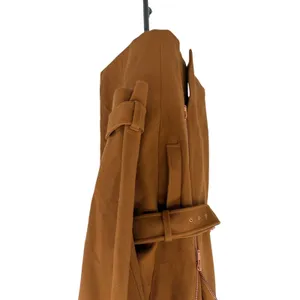 J.Crew‎ Melton Wool Belted Moto Trench Coat Italian Wool Camel Brown Size 12 thumbnail 7