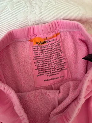 Pink Aviator Nation Sweatpants thumbnail 4