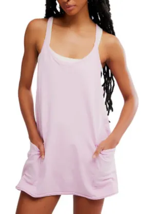 Free People Women's Hot Shot Mini Dress Ultra Violet Pink Medium thumbnail 1