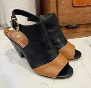 NEW Vince Camuto Leather Mars Nappa‎ BLACK brown Shoes 6 thumbnail 1