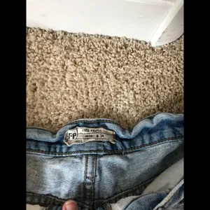 Free People Low rise denim shorts worn and washed thumbnail 2