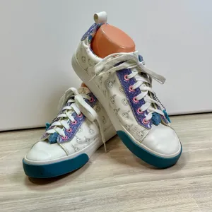 Disney Ground Up Lilo and Stitch Scrump Ohana White Glitter Sneakers Womens 9 thumbnail 2