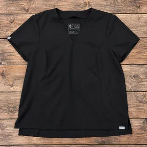 FIGS Women’s Scrubs Top Black Size Large Style #W19SW1024 PO#1434 thumbnail 1