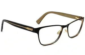 Dolce & Gabbana Women's Eyeglasses DG 1273 1268 Black on Gold Frame thumbnail 1