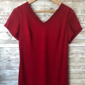 Kiki red formal back draped dress‎ Size XXL thumbnail 8
