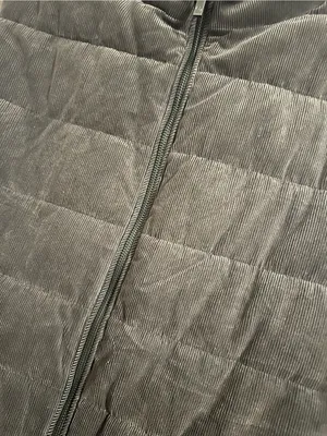 Massimo Dutti Brown Ribbed Puffer Vest thumbnail 2
