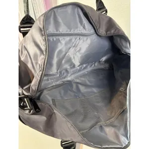 TOPBAG Travel Weekend Duffle Bag Gym Sports Gray Zipper Tote Carry-On thumbnail 3