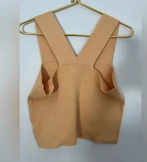 House Of Harlow 1960 Compression Knit Square Neck Tank in Desert Mist thumbnail 3