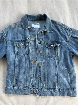 Old Navy Distressed Denim Jacket thumbnail 2