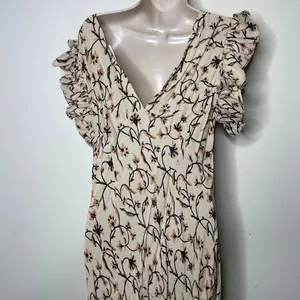 Doen Brindille cream scroll print maxi dress sz L thumbnail 6