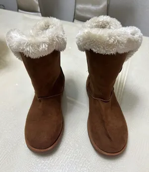 Calistoga Women’s Brown Faux Fur Winter Boots Cozy Warm Casual thumbnail 1