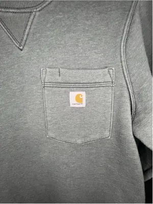 Carhartt Olive Green Relaxed Fit Pullover Crewneck Sweatshirt thumbnail 2