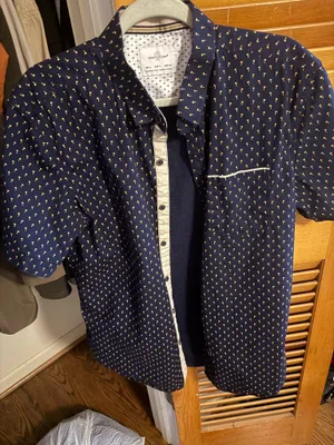 Men’s craft+Flow button down shirt Blue Size L thumbnail 1
