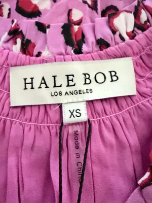 Hale Bob Marae Pink Heart Leopard Print‎ Dress XS NWT thumbnail 5