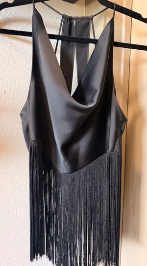 ZARA Fringe Tank Top thumbnail 1