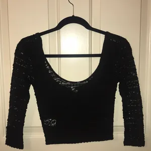 Bethany Mota Black Lace Crop Top thumbnail 3