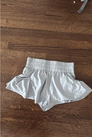 Grey Free People Get Your Flirt On Shorts thumbnail 2
