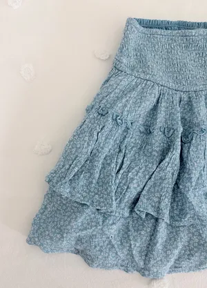 Hollister Light Blue Flower Skirt thumbnail 2