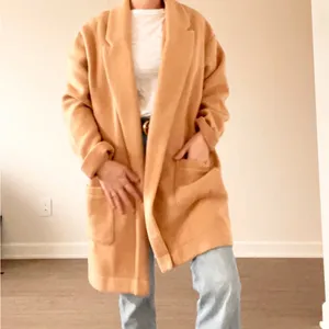Express Cozy Tan Long Coat thumbnail 3