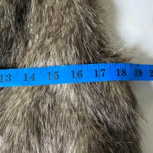 Jack Faux Fur Vest Brown Grey Shawl Collar Luxe Boho Mob Wife Size M thumbnail 7