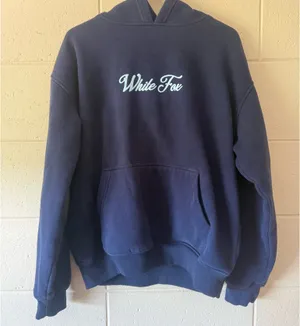 White Fox Boutique Hoodie Navy Blue thumbnail 3