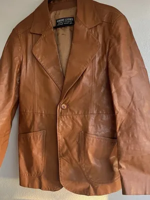 Vintage Blazer Women’s Sz 40 genuine Lined leather jacket made in Uruguay thumbnail 9