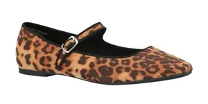New Time And Tru Women’s Leopard Print Mary Jane Flats Shoes Size 7 NWT thumbnail 1