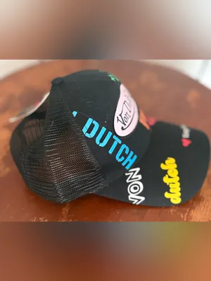 Von Dutch Black Mesh Cap with Multicolor Logo Accents thumbnail 4