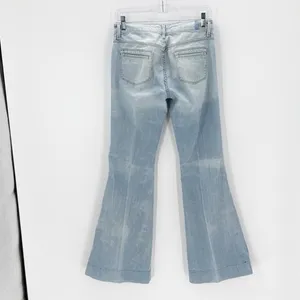 7 For All Mankind Dojo High Rise Flare Jeans button fly size 25 festival casual thumbnail 2
