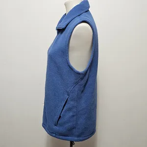 Columbia Blue Fleece Vest Size Medium Rustic Outdoor Blokecore Hiking Camping thumbnail 3